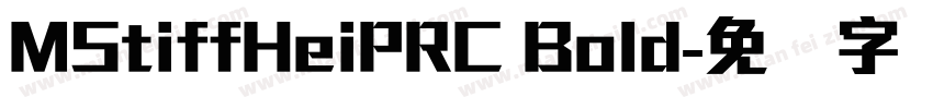 MStiffHeiPRC Bold字体转换